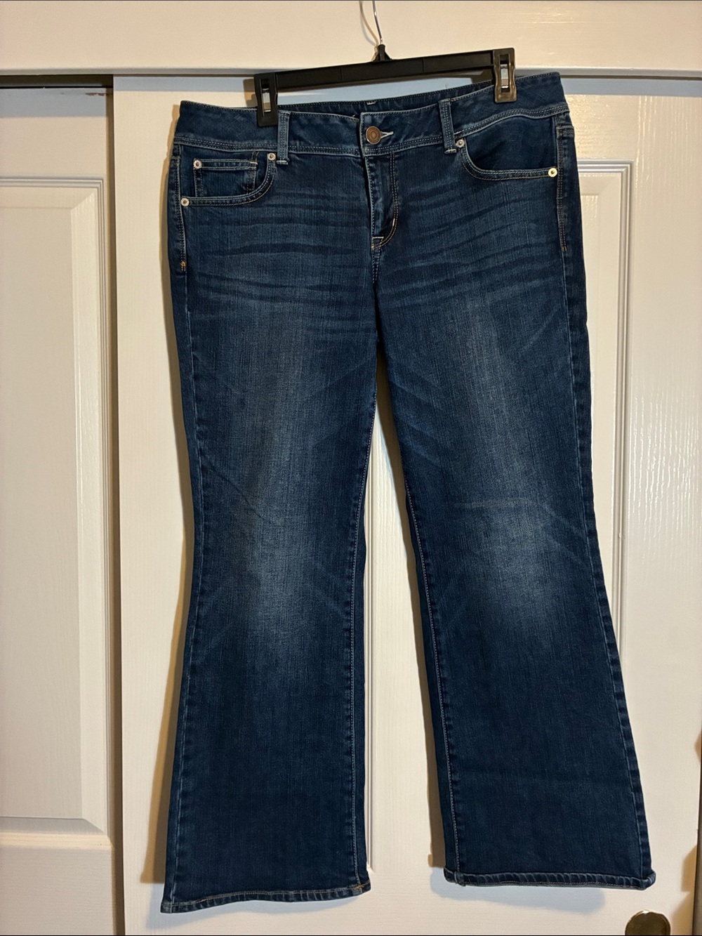 Dark Blue Women's Slim Stretch Bootcut Jeans